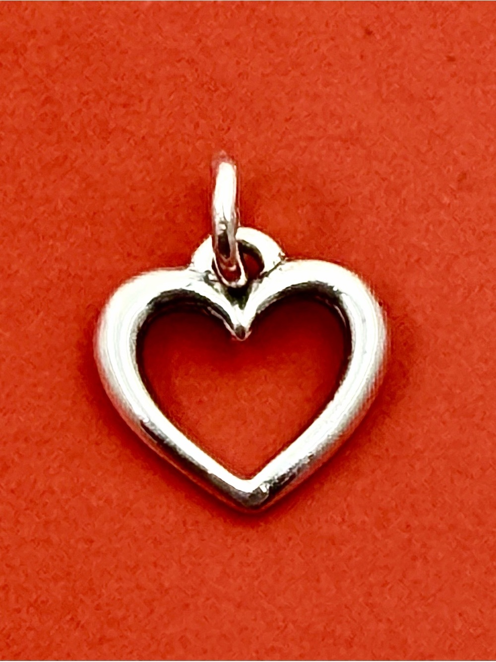James Avery Sterling Silver OPEN WIRE HEART Charm